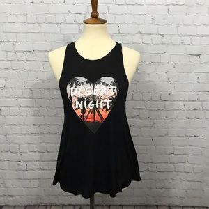 black coachella tank top “desert night” 🌸